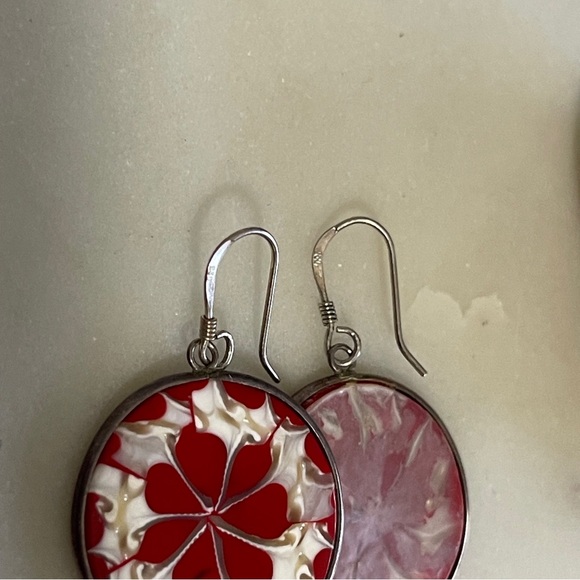 Sterling Dangle Earrings. - Picture 5 of 7